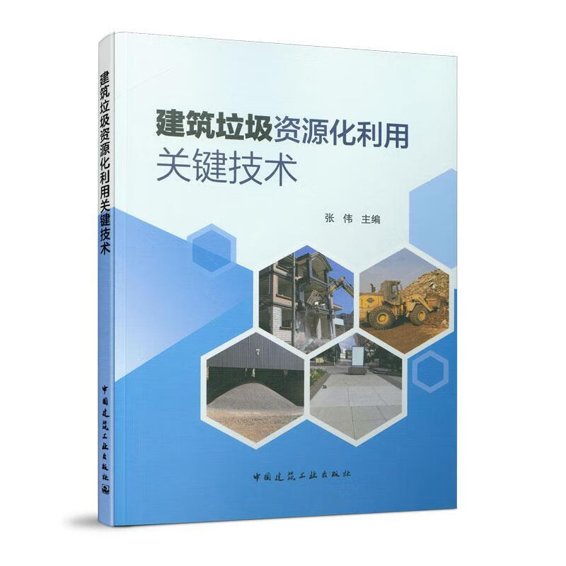 建筑垃圾资源化利用关键技术\/建筑\/张伟\/中国建筑工业出版社\/9787112250363建筑书籍k