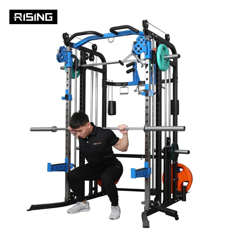 2米奥杆 100公斤铃片套装 多功能综合训练器 大飞鸟杠铃深蹲卧推健身