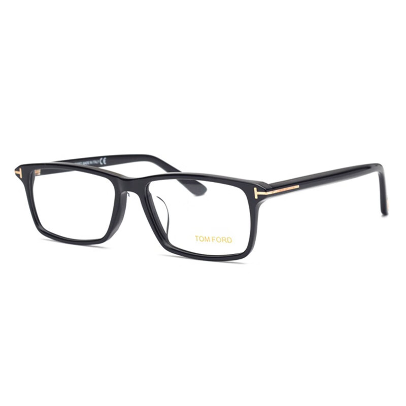 汤姆.福特 TOM FORD 男女款黑色镜框黑色镜腿光学眼镜架眼镜框 5408F 001 58MM