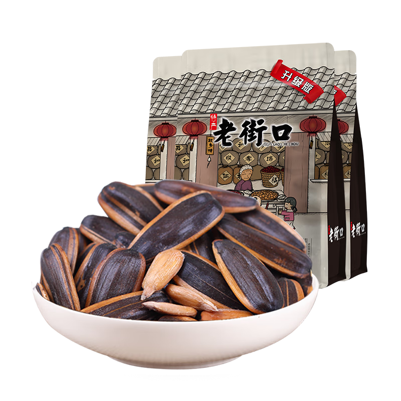 老街口奶油/焦糖/山核桃/五香桃味瓜子408g*3袋c 焦糖味408g*3袋