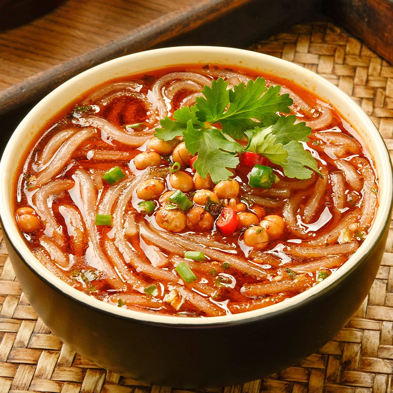 乱劈才重庆酸辣粉粉丝条红薯粉桶装袋装整箱粗粉条一箱速食食品带调料