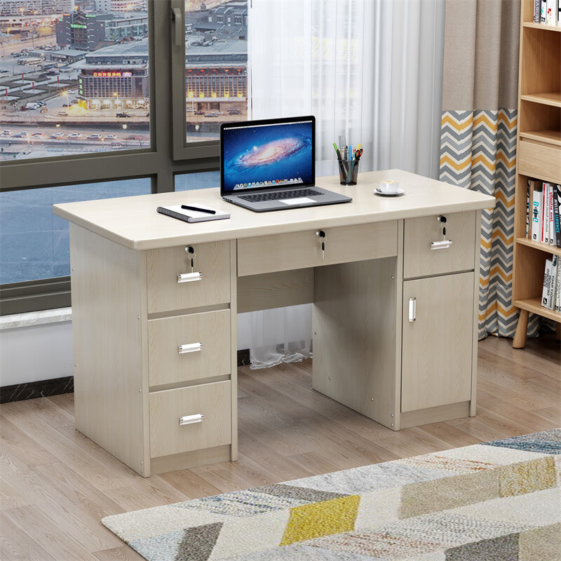 桌台式小型 电脑台式家用学生书桌简易笔记本卧室小型 办公桌/雪松色