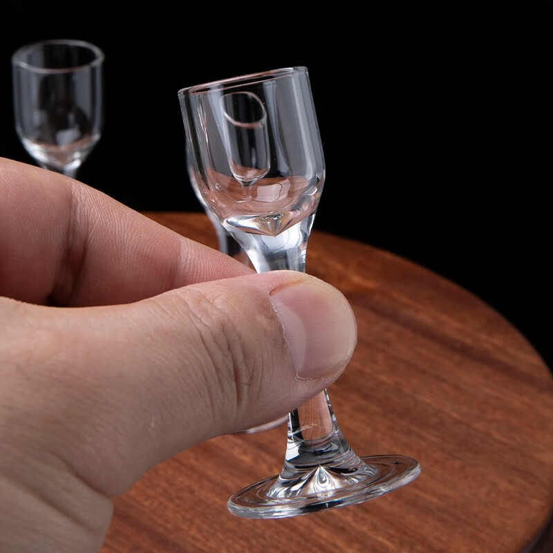 傲柏耐热5ML8ML玻璃白酒杯 7毫升高脚(6只普盒装)