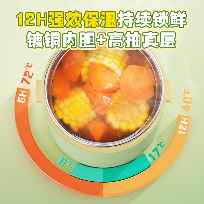 邦达（bangda）保温饭盒316不锈钢便当盒真空保温桶饭盒学生送饭户外餐盒提 锅 钢本色【1700ML】