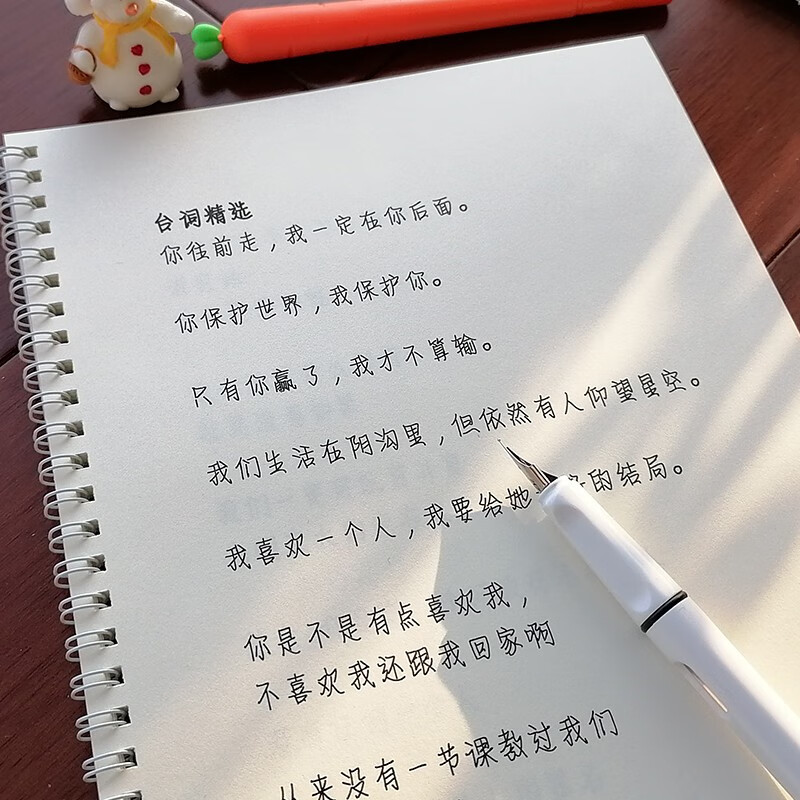 手写牛奶体速成成人字帖硬笔练字临摹 奶酪情书体【少年的你】含套装