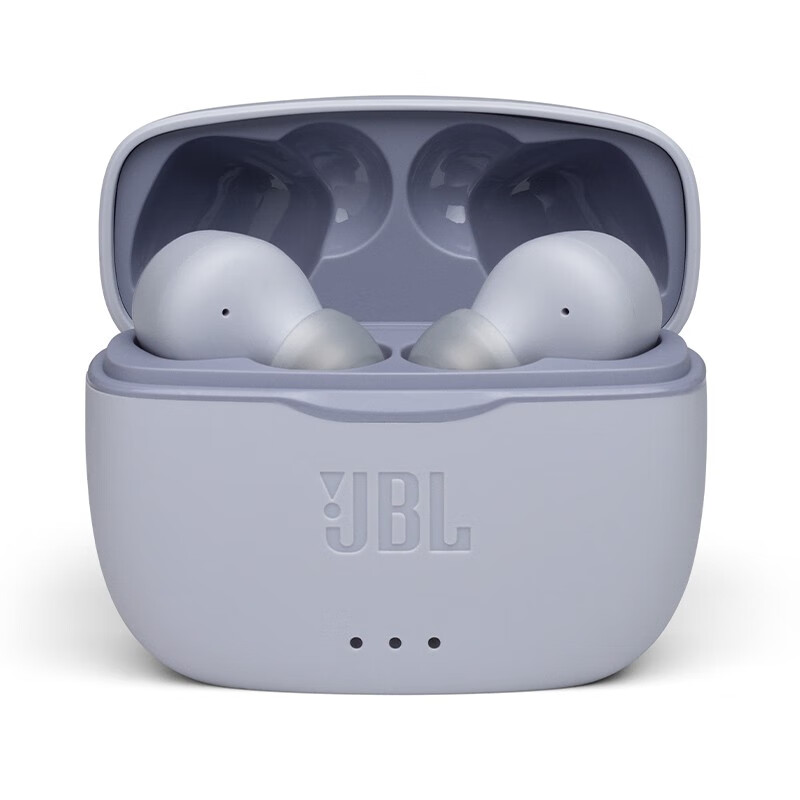 JBL TUNE215TWS 真无线蓝牙耳机 入耳式音乐耳机 双路链接 蓝牙5.0高效传输 极速充电 超长续航 星环紫