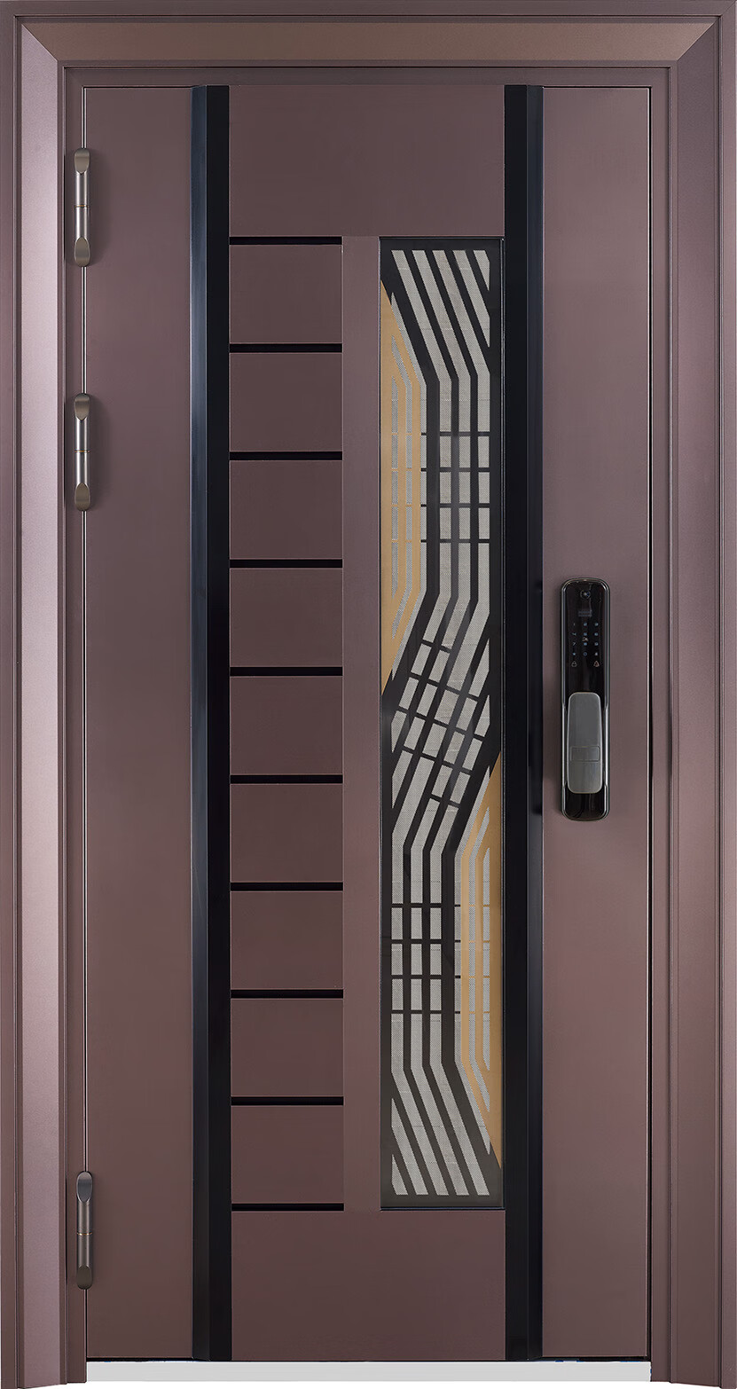 客定制高端304不锈钢单门进户门智能防盗门韩式入户门中门别墅大门 pf