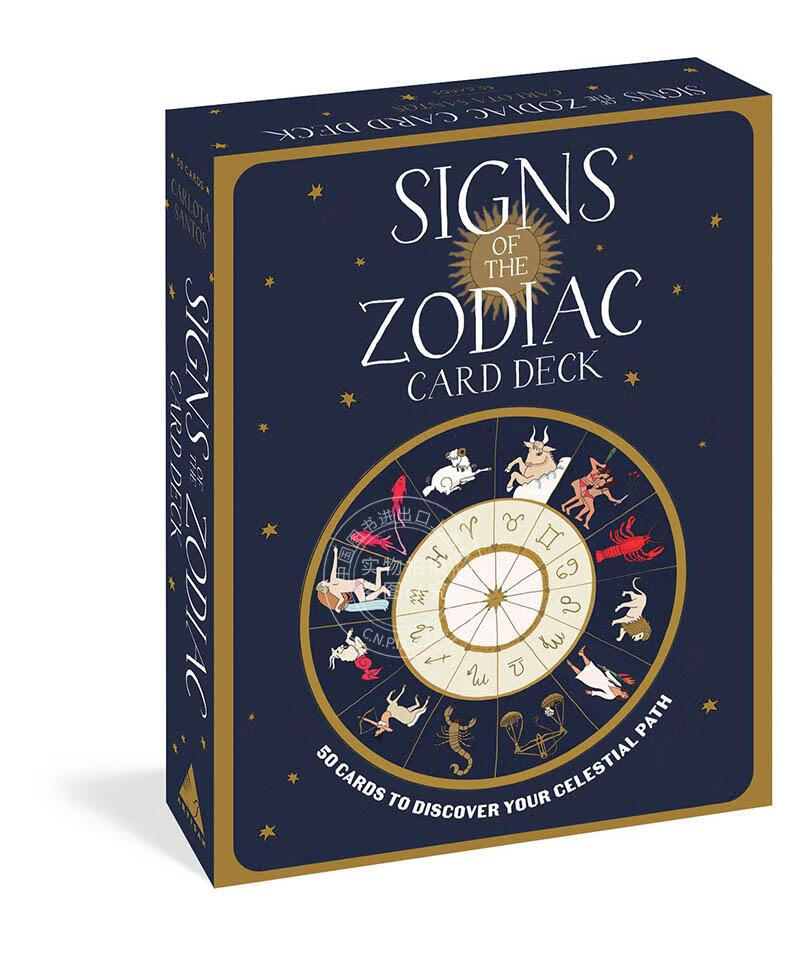 现货 十二宫卡牌 艺术周边 英文原版 signs of the zodiac card deck