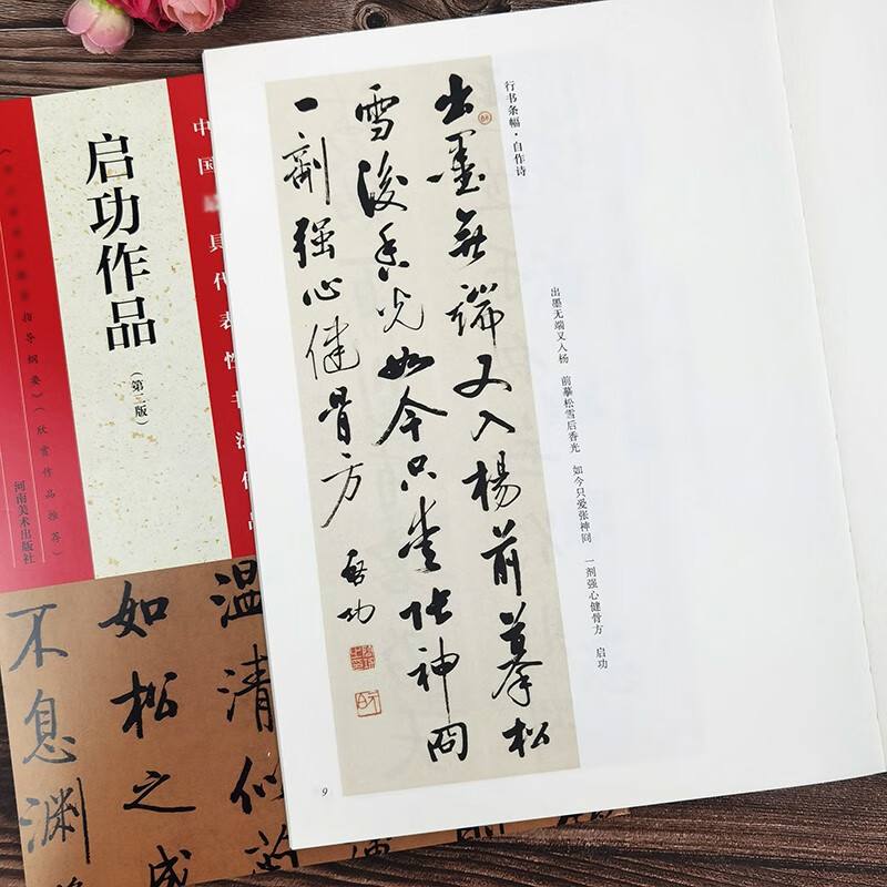 启功作品第二版 中国具代表性书法作品毛笔楷书行书草书碑帖书法练