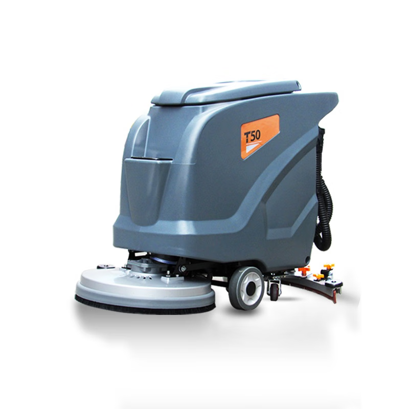 工厂洗地机工业车间商场商用洗地车拖地扫地手推式吸拖一体 t50洗地机