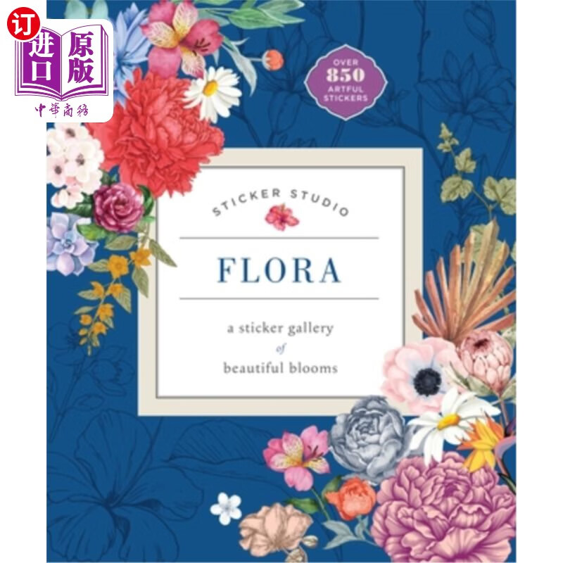 海外直订sticker studio: flora: a sticker gallery of beautiful