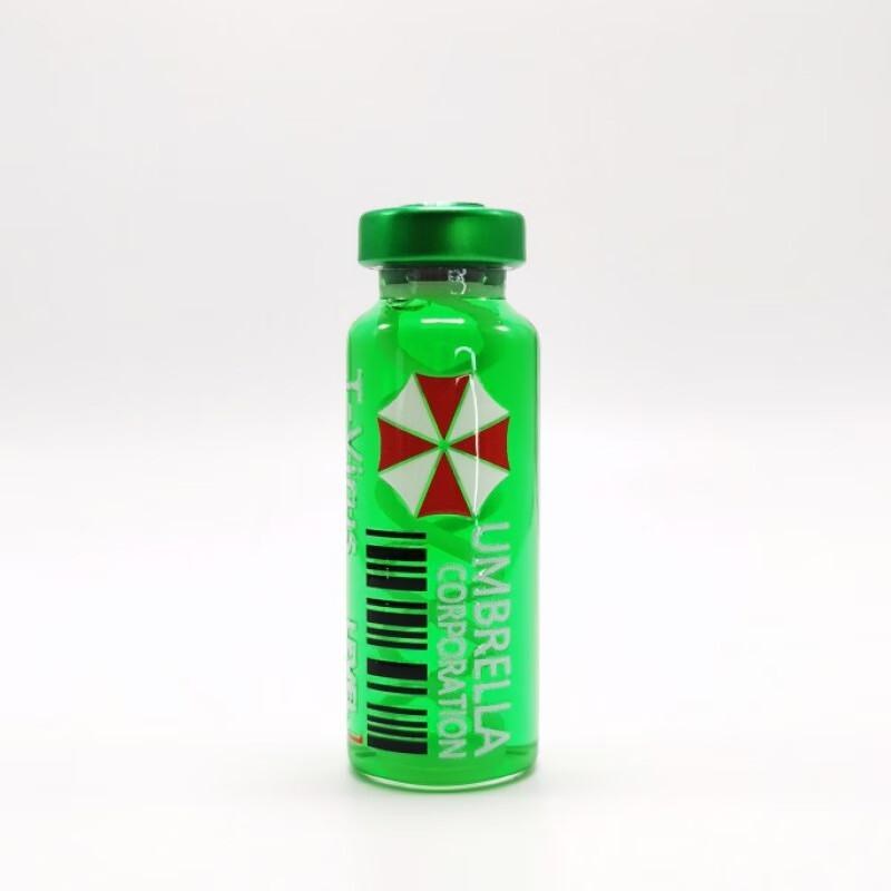 帝昂生化危机4重制版 t病毒g病毒样本模型游戏周边 双螺旋剂样本 绿色