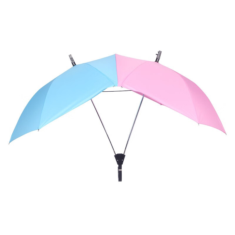精美惠 网红双人情侣伞双伞合一双杆特大号情人雨伞双头自动连体晴