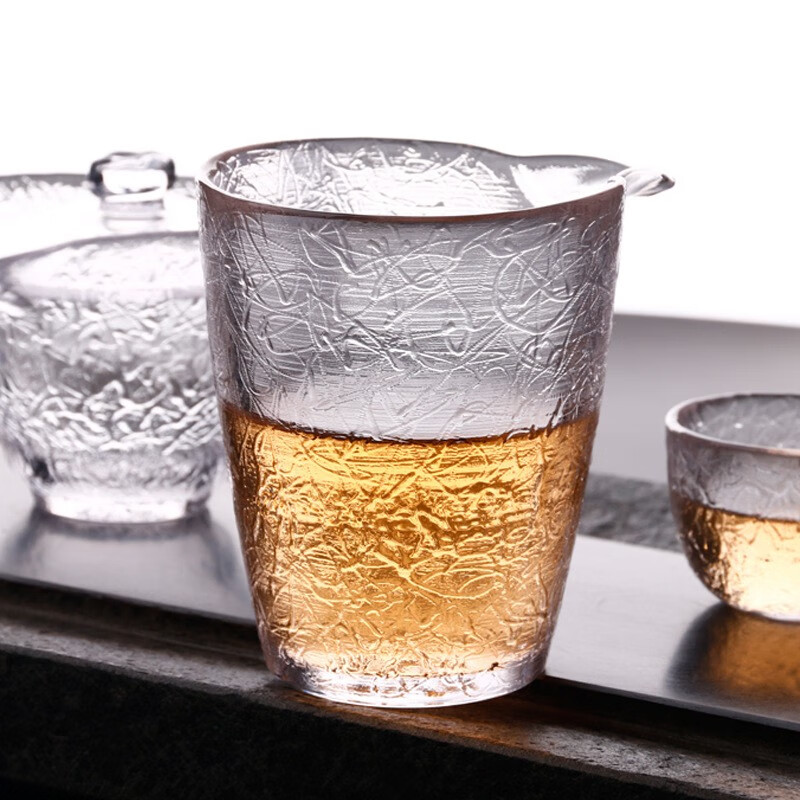 功夫茶具分茶器茶漏茶海用具茶具套装组合初雪套装1盖碗1公道杯2茶杯