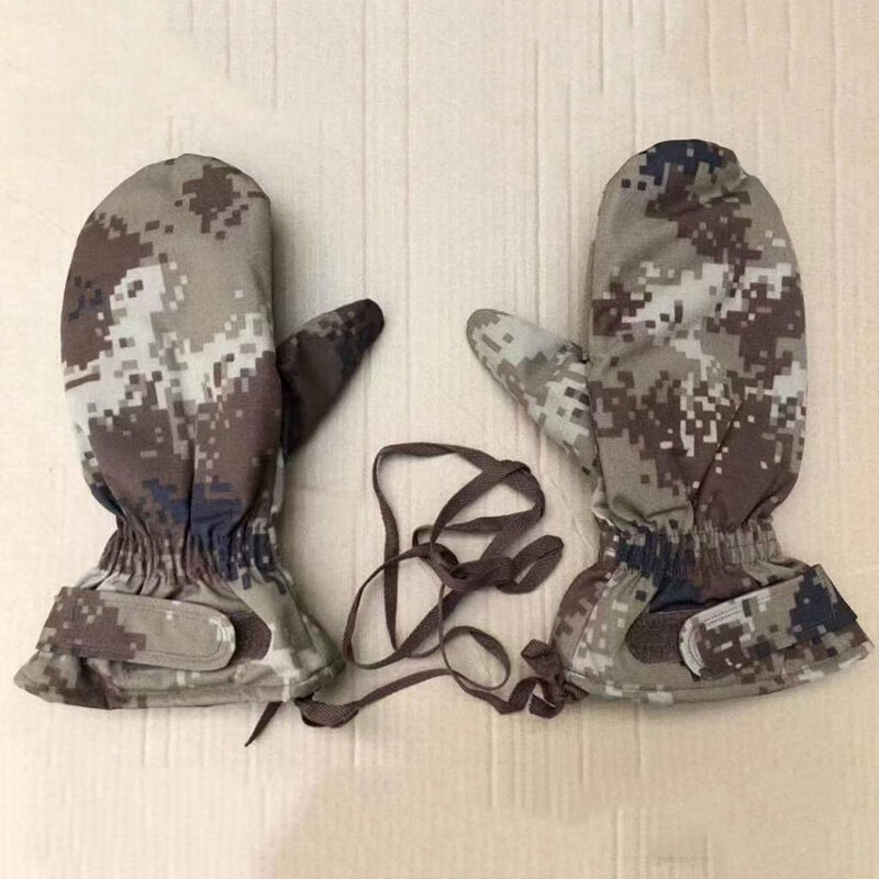 戌卫 棉手套冬季防寒加厚迷彩户外军绿色寒区外手套加棉花 7荒外手套
