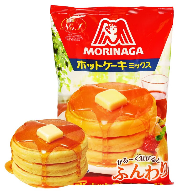 森永(morinaga)日本进口松饼粉 自制早餐蛋糕小麦预拌粉面粉 铜锣烧粉