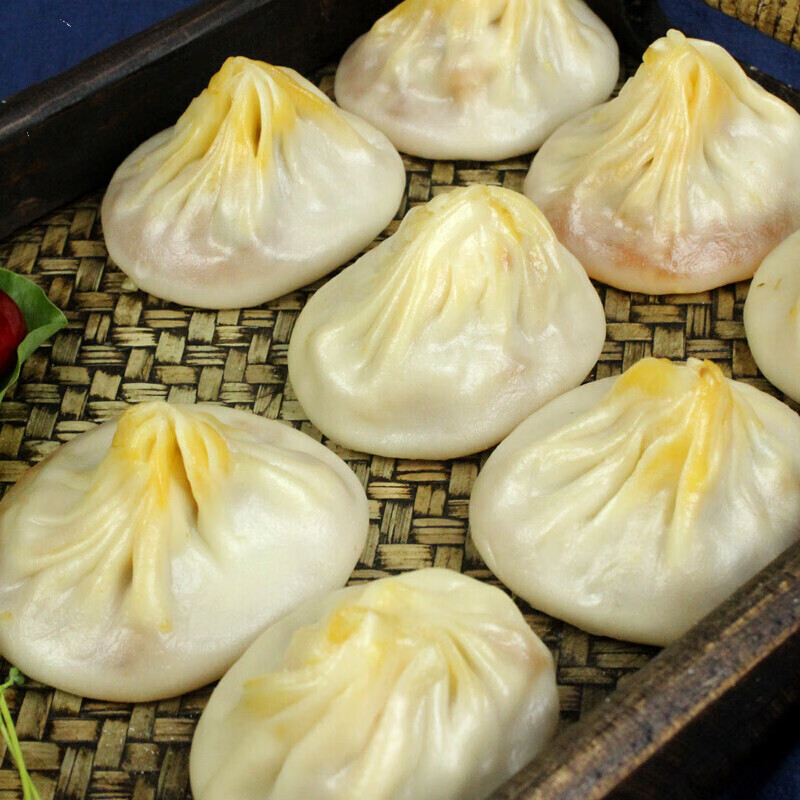 味巴哥(weibage)无锡特产美食蟹黄小笼包20只 传统手工制作蟹粉灌汤