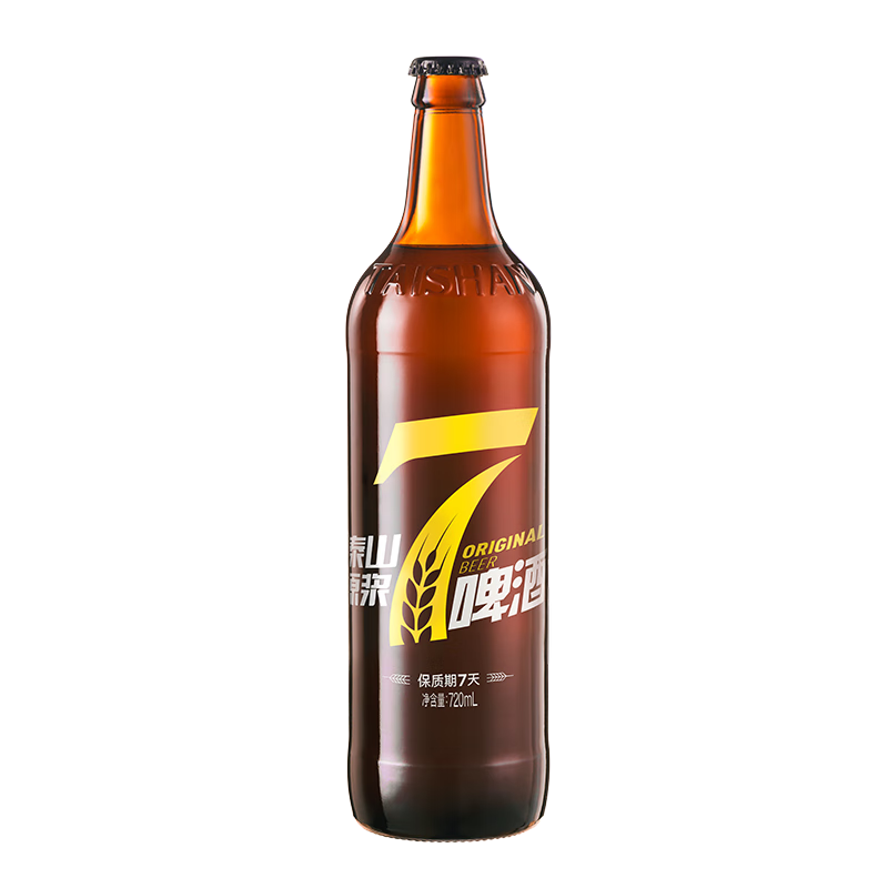 泰山啤酒7天鲜啤8度全麦酿造整箱720ml*6瓶价格走势及口感评测|怎么查看京东啤酒以前的价格