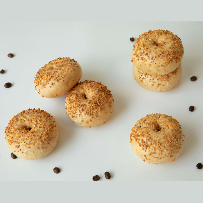 宜享健康新鲜手工自制迷你贝果面包百吉饼硬面包圈小贝谷圈 迷你贝果