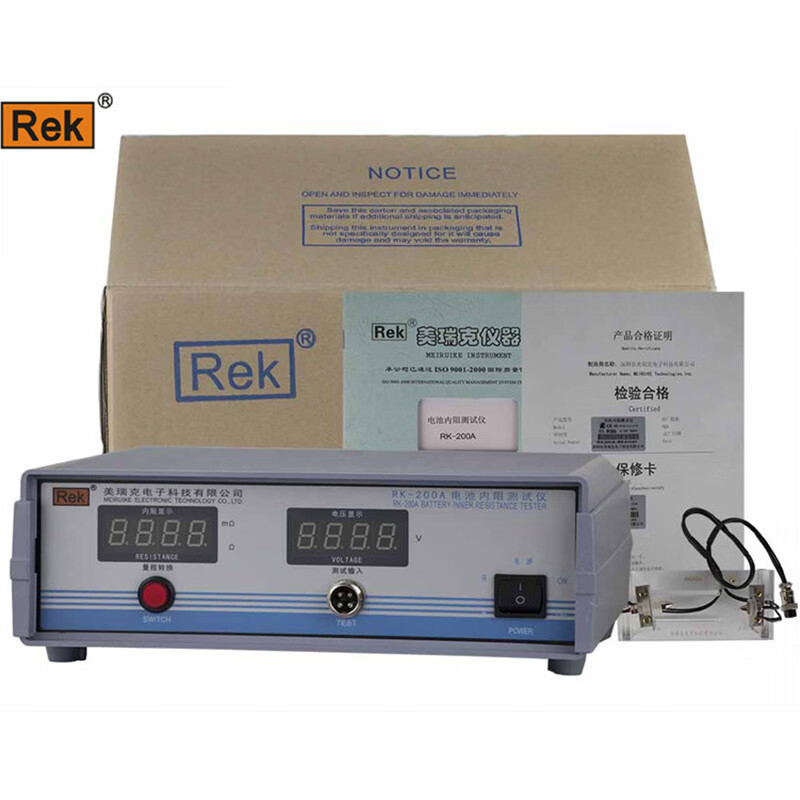 美瑞克RK-200A电池内阻测试仪阻抗酸化薄膜破手机铅酸蓄欧姆计毫欧表 RK-200A