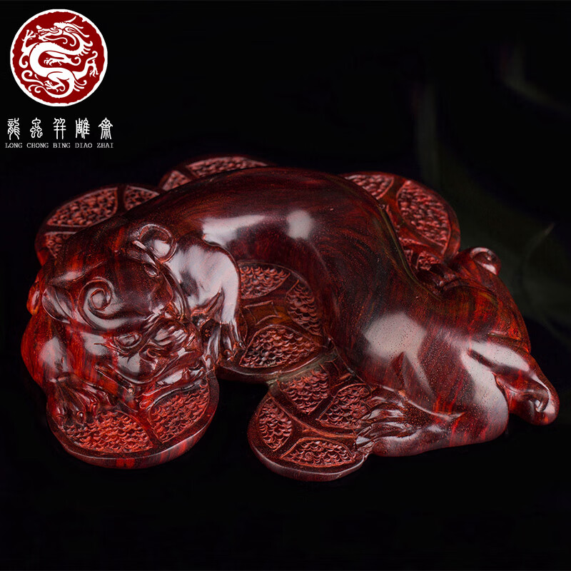 檀香紫檀印度小叶紫檀紫檀木雕件螭龙 小叶檀螭龙摆件精品木雕手把件