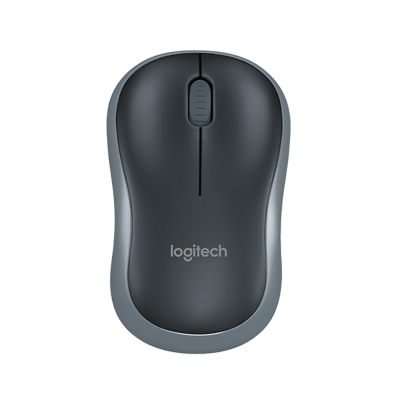 logitech 罗技 M185 2.4G无线鼠标 1000DPI 黑灰