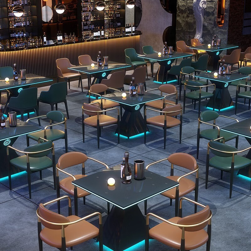 卓瀚达定制酒吧桌椅组合发光桌现代清吧酒馆ktv发光茶几音乐餐吧西