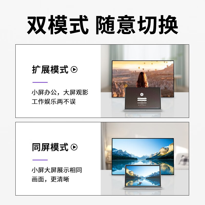 胜为(shengwei)Mini DP转DP转换器线雷电接口4K高清视频线苹果微软Surface笔记本连接显示器1.8米ADP0003G