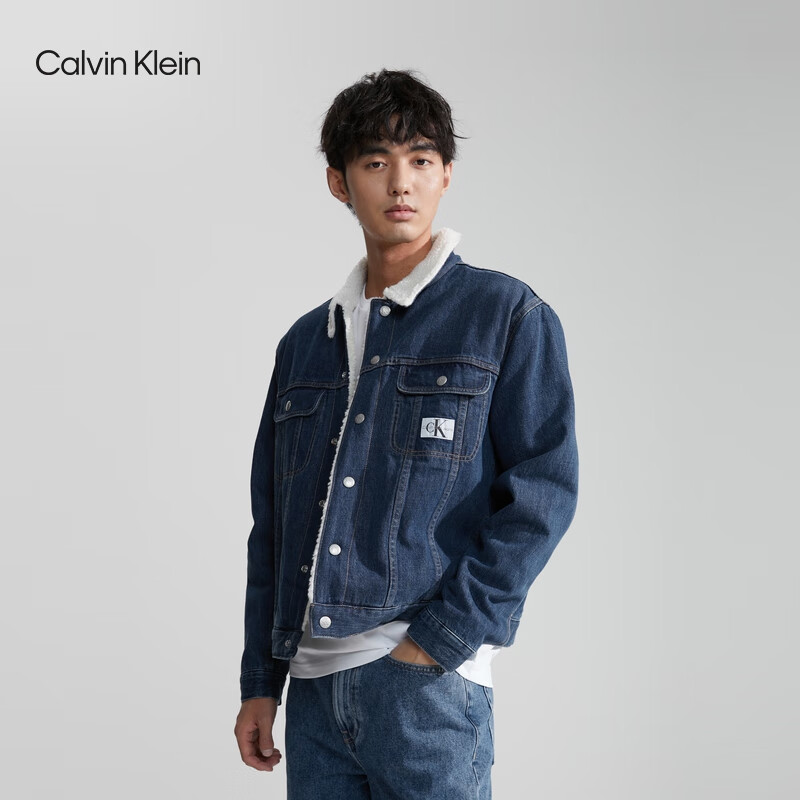 Calvin Klein Jeans秋冬男士ck仿羊羔绒内里