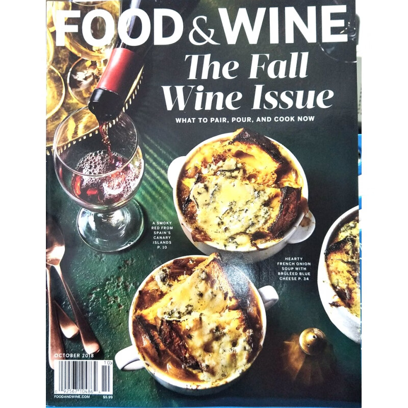 [现货]FOOD&WINE The Fall Wine Issue October2018[杂志]