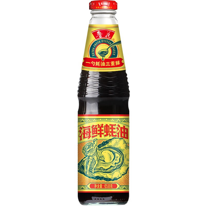 鲁花海鲜蚝油 658g【一勺蚝油三重鲜】冷海鲜蚝 蚝香浓郁 厨房必备