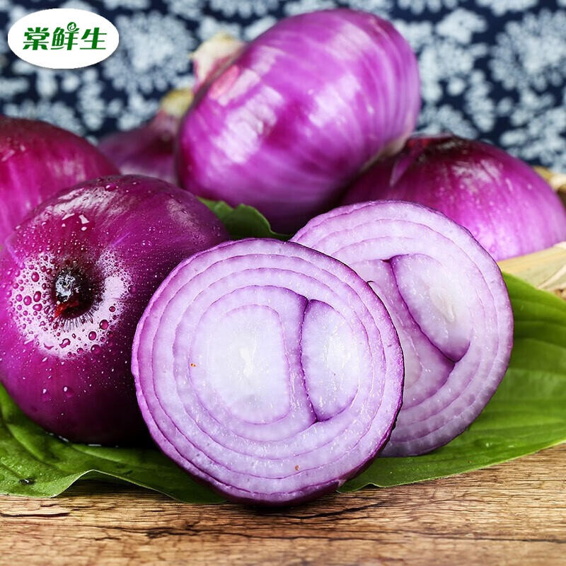 棠鲜生水果甜洋葱新鲜蔬菜红葱头紫皮元葱10号产品山东洋葱 5斤