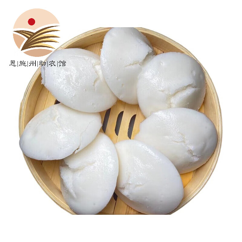 稀壤恩施米粑粑传统白米泡粑酒酿米馒头发糕米糕早餐健康点心 原味3斤