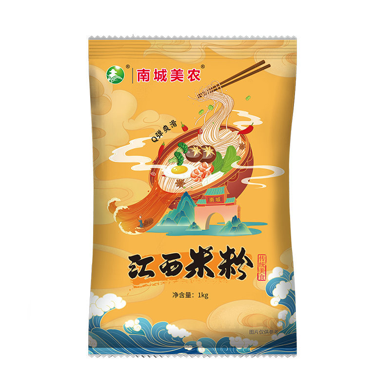 南城美农江西米粉米线1kg装价格走势,口感特别好