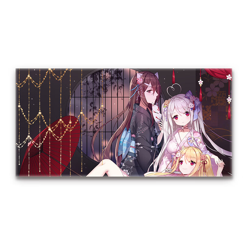 灏鹿酷浴巾毛巾看板娘朱鹭咲澪浅羽动漫二次元 晚上开黑 70x35cm(付款