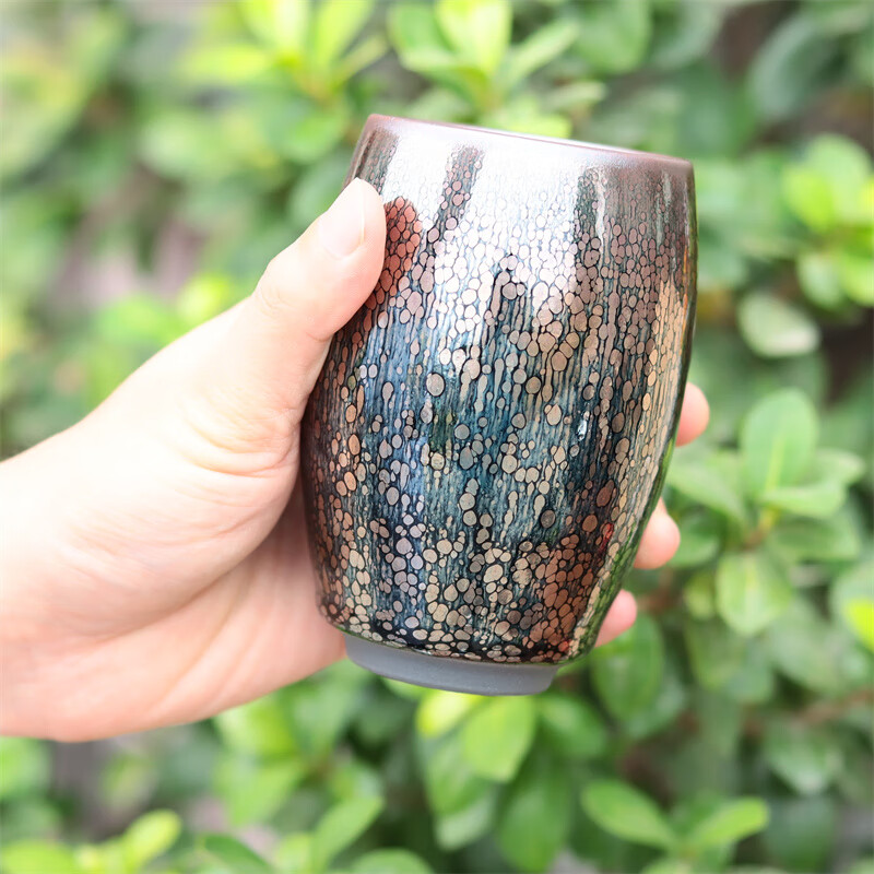 宋匠（songjiang） 建阳建盏茶杯主人杯手工陶瓷单杯茶碗个人专用大容量300毫升茶盏