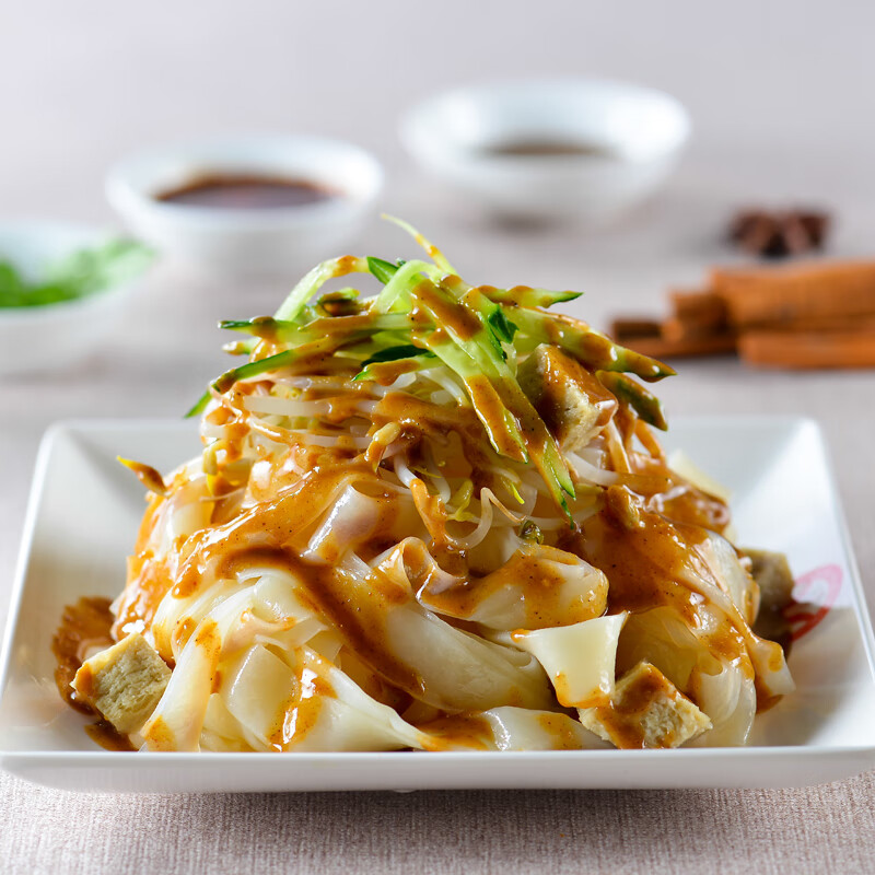 麻酱凉皮200g袋装干拌面酸辣擀面皮速食品宿舍免煮方便 麻酱凉皮200g*