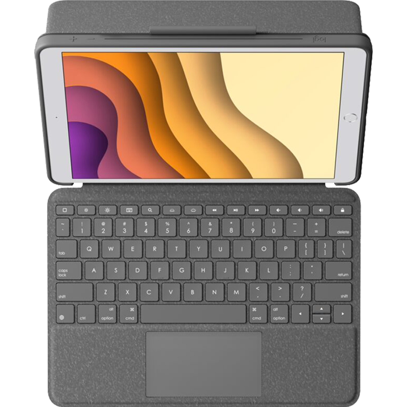 logitech 罗技 Combo Touch 64键 蓝牙无线薄膜键盘 黑色 单光