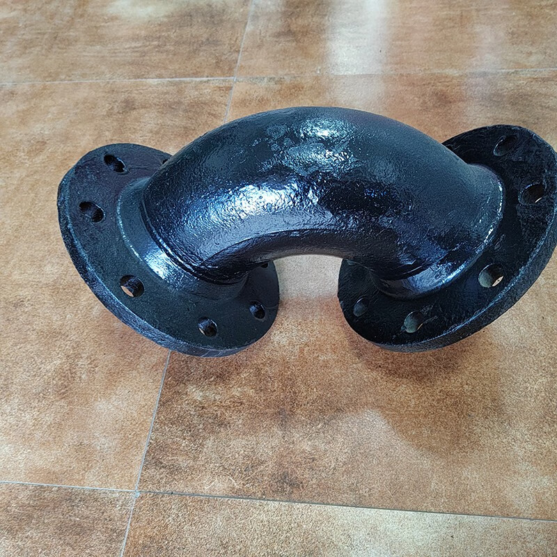 卓冲工品  球墨铸铁管件球墨铸铁法兰弯头双盘弯头90度 dn600*90度