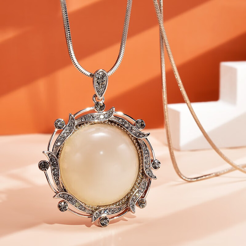 海雯妮 饰品长款毛衣链女 复古吊坠项链2020年新款秋冬高档大气个性