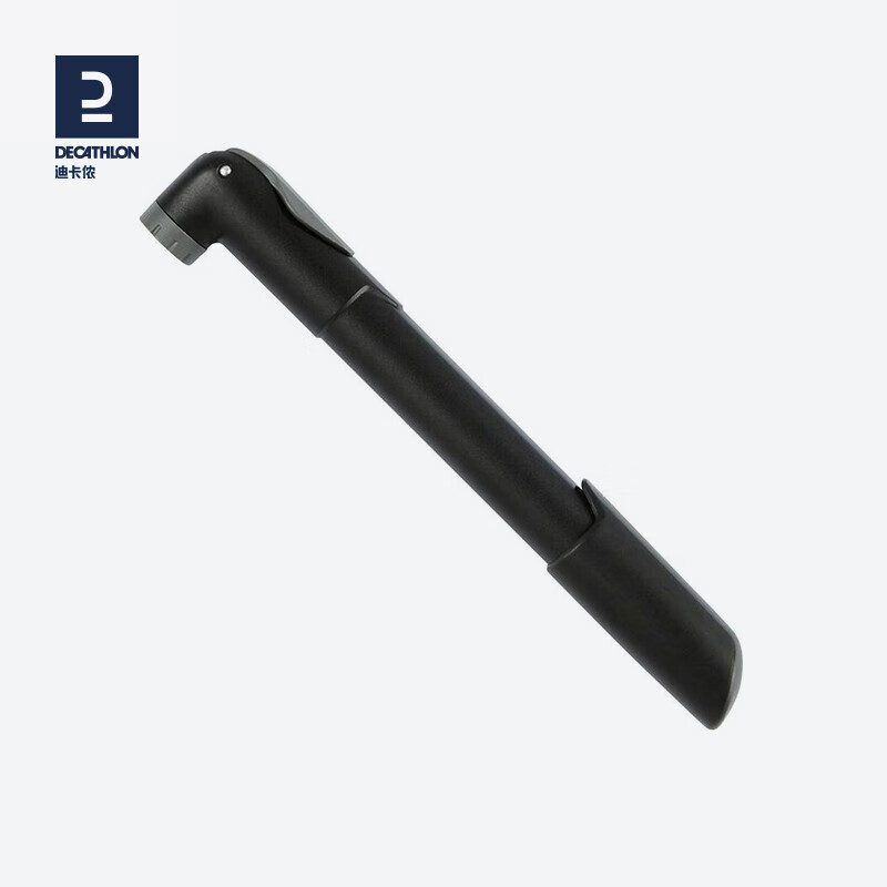 迪卡侬便携手持自行车打气筒篮球足球骑行通用高压法嘴美嘴OVB2 基础款