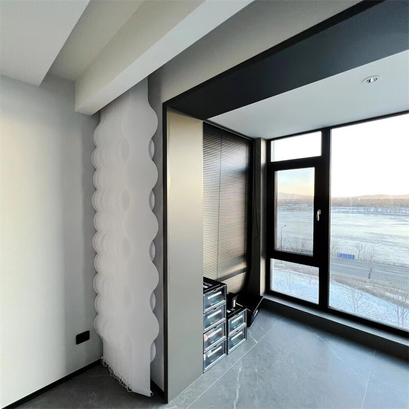 扑哩扑剌不锈钢包边门框极窄窗套阳台金属 拉丝黑钛