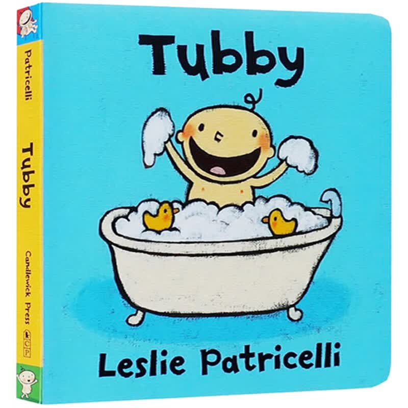 英文原版 Tubby 快乐洗澡澡 一根毛 脏小孩 家 Leslie Patricelli