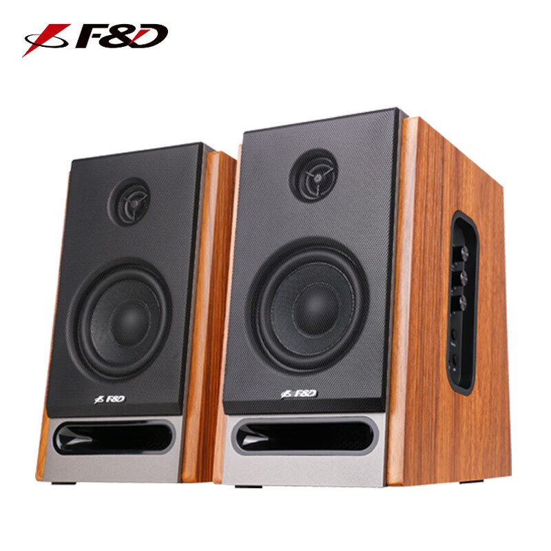奋达 F&D蓝牙音箱2.0多媒体电脑电视音响木质音箱HIFI重低音大功率家庭客厅KTV影音多功能音箱 R28BT