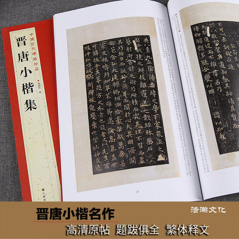 中国历代碑帖珍品 晋唐小楷集 楷书毛笔书法作品临摹鉴赏法帖字帖