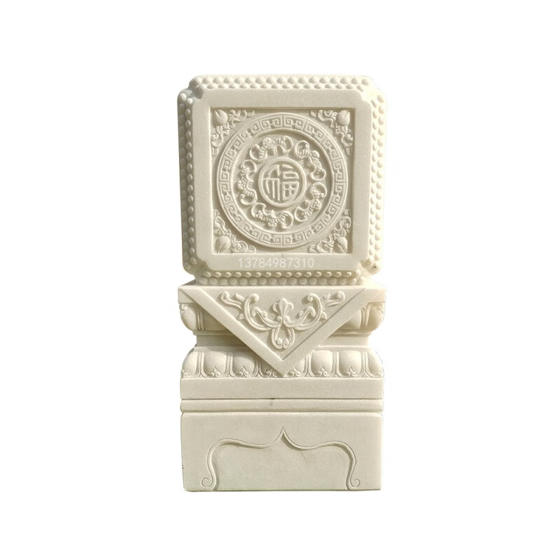 京石云石雕抱鼓石门墩汉白玉方门鼓石别墅商铺门口方形门当石雕塑摆件