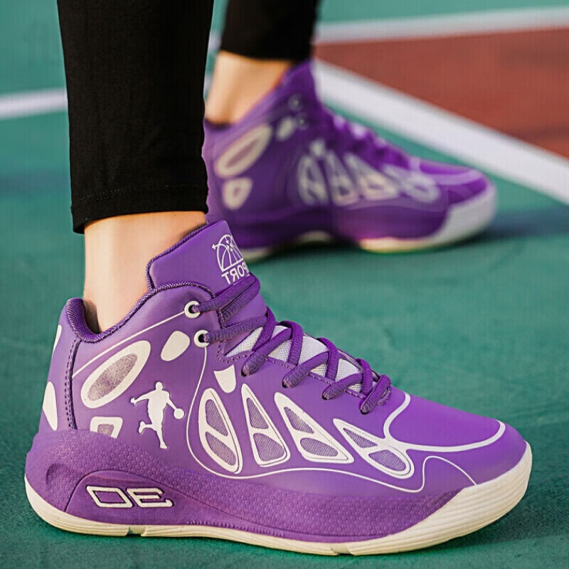 欧文7代8青少年篮球鞋男秋新款高帮战靴防滑耐磨减震中学生国潮球鞋