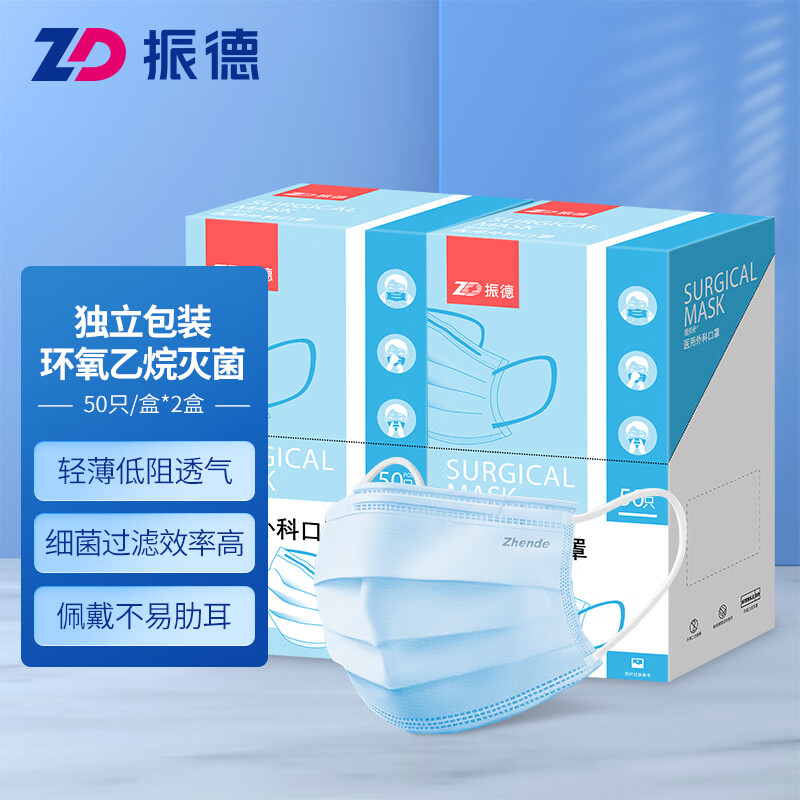 振德(ZHENDE)口罩价格走势及评测
