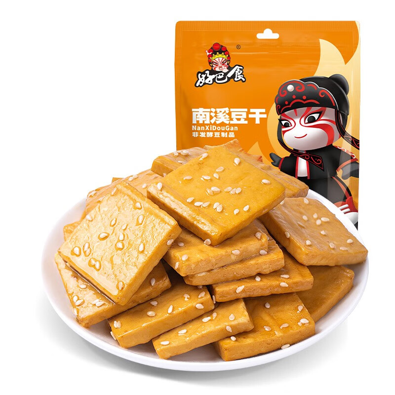 好巴食豆干素肉鱼豆腐休闲办公室零食即食夜宵网红零食 经典豆干五香