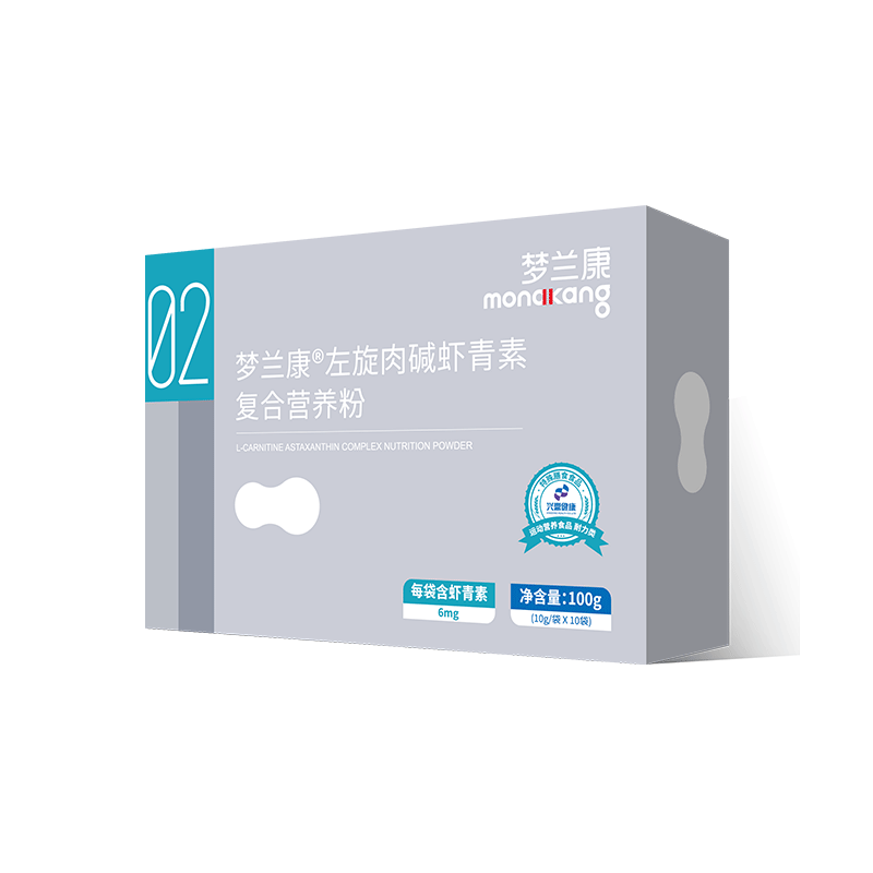 梦兰康左旋肉碱虾青素复合粉男性 一盒